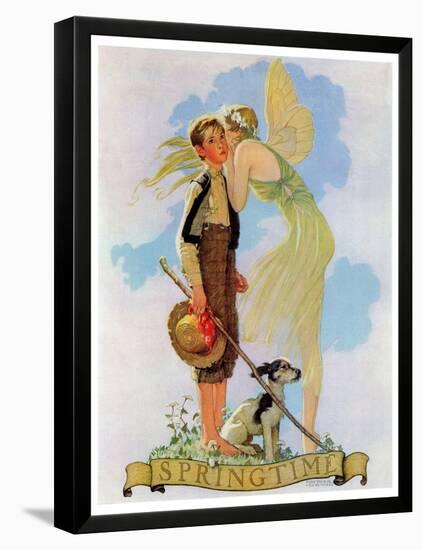 "Springtime, 1933", April 8,1933-Norman Rockwell-Framed Premier Image Canvas