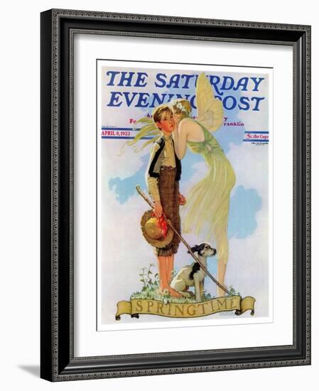 "Springtime, 1933" Saturday Evening Post Cover, April 8,1933-Norman Rockwell-Framed Giclee Print