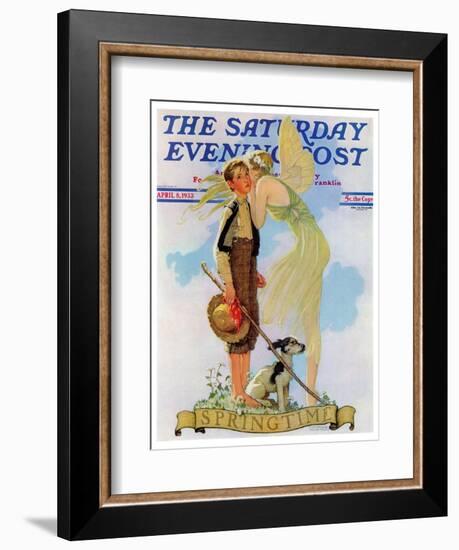 "Springtime, 1933" Saturday Evening Post Cover, April 8,1933-Norman Rockwell-Framed Giclee Print