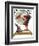 "Springtime, 1935 boy with bunny" Saturday Evening Post Cover, April 27,1935-Norman Rockwell-Framed Premium Giclee Print