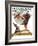 "Springtime, 1935 boy with bunny" Saturday Evening Post Cover, April 27,1935-Norman Rockwell-Framed Giclee Print