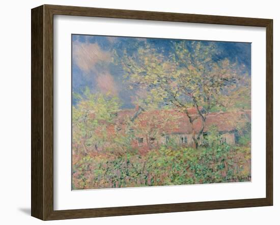 Springtime at Giverny, C.1880-Claude Monet-Framed Giclee Print