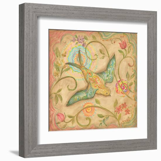 Springtime Birds III-Kate McRostie-Framed Art Print