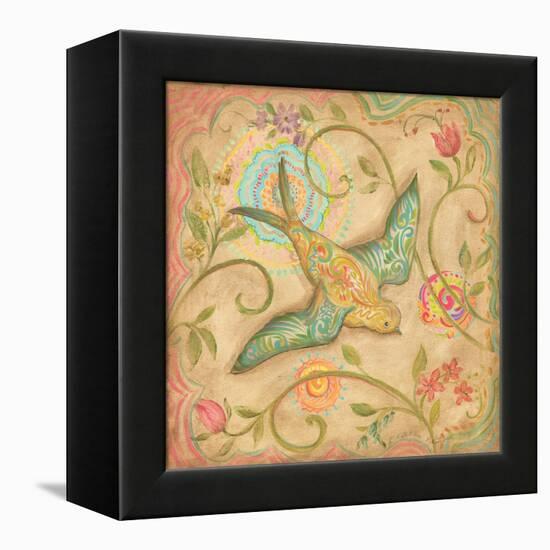 Springtime Birds III-Kate McRostie-Framed Stretched Canvas