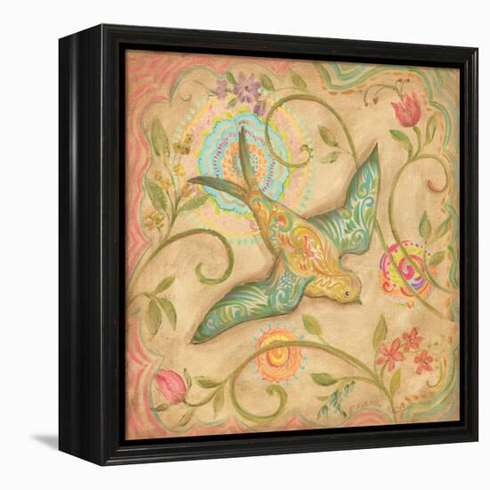 Springtime Birds III-Kate McRostie-Framed Stretched Canvas