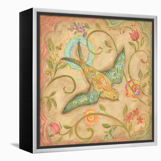 Springtime Birds III-Kate McRostie-Framed Stretched Canvas