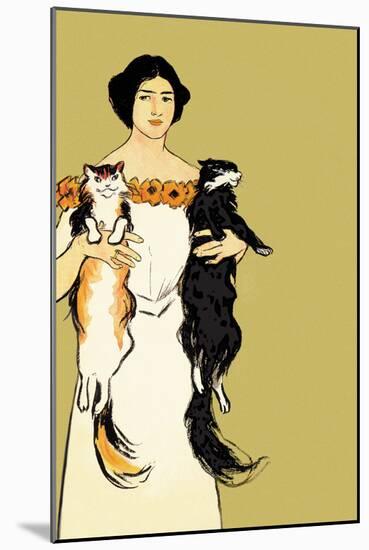 Springtime Felines-Edward Penfield-Mounted Art Print