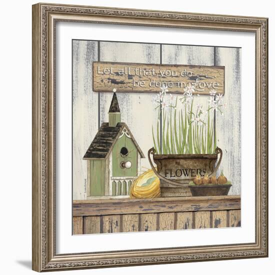 Springtime Flowers Still Life-Linda Spivey-Framed Art Print