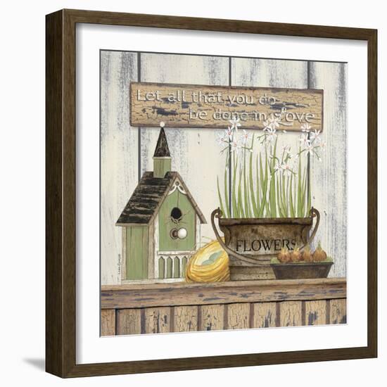 Springtime Flowers Still Life-Linda Spivey-Framed Art Print