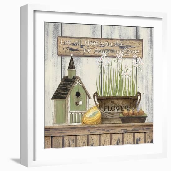 Springtime Flowers Still Life-Linda Spivey-Framed Art Print