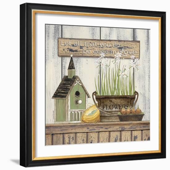 Springtime Flowers Still Life-Linda Spivey-Framed Art Print