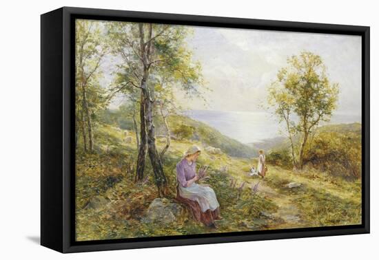 Springtime in Dorset-Ernest Walbourn-Framed Premier Image Canvas