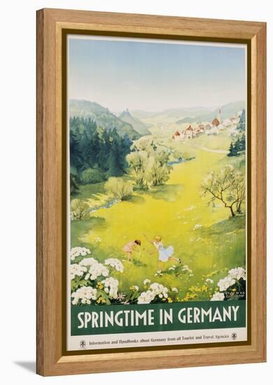 Springtime in Germany Poster-Dettmar Nettelhorst-Framed Premier Image Canvas
