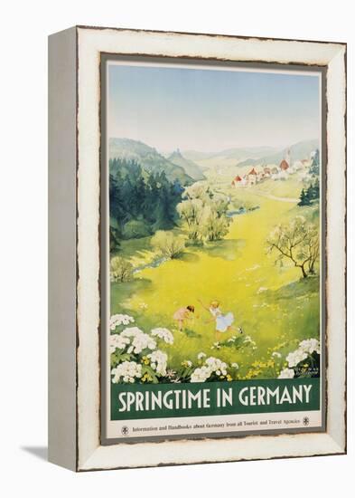 Springtime in Germany Poster-Dettmar Nettelhorst-Framed Premier Image Canvas