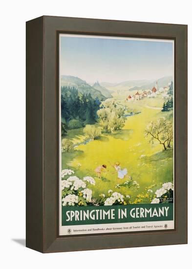 Springtime in Germany Poster-Dettmar Nettelhorst-Framed Premier Image Canvas