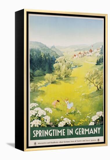 Springtime in Germany Poster-Dettmar Nettelhorst-Framed Premier Image Canvas