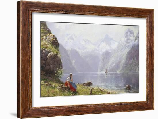 Springtime in the Fields-Hans Andreas Dahl-Framed Giclee Print