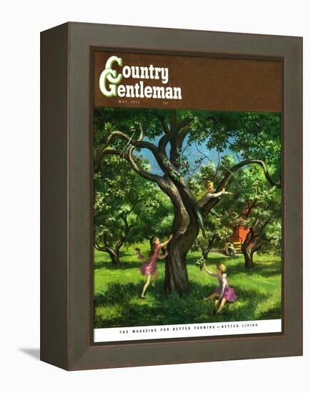 "Springtime in Tree," Country Gentleman Cover, May 1, 1950-Lawrence Beall Smith-Framed Premier Image Canvas