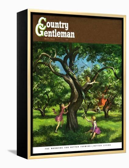 "Springtime in Tree," Country Gentleman Cover, May 1, 1950-Lawrence Beall Smith-Framed Premier Image Canvas