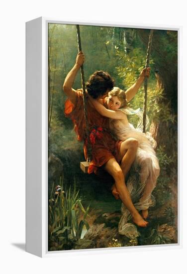 Springtime / Le Printemps-Pierre-Auguste Cot-Framed Stretched Canvas