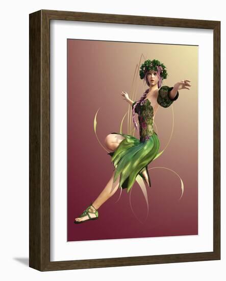 Springtime Maid-Atelier Sommerland-Framed Art Print