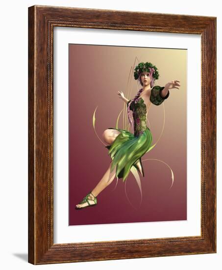 Springtime Maid-Atelier Sommerland-Framed Art Print