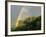 Springtime Rainbow Arching Over Vista House on Crown Point-Steve Terrill-Framed Photographic Print