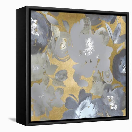 Springtime Silver on Gold I-Kelsey Morris-Framed Stretched Canvas