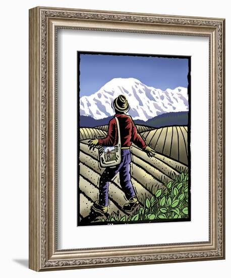 Springtime Sower-Linda Braucht-Framed Giclee Print