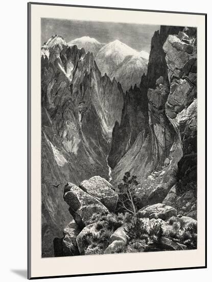 Springville Canyon. Thomas Moran (February 12-null-Mounted Giclee Print
