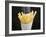 Sprinkling Salt over Chips-null-Framed Photographic Print