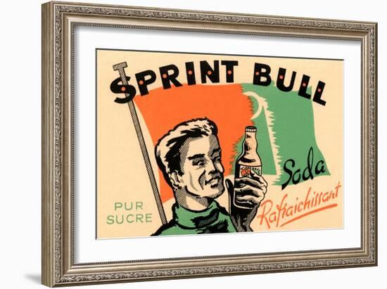 Sprint Bull Soda-null-Framed Art Print