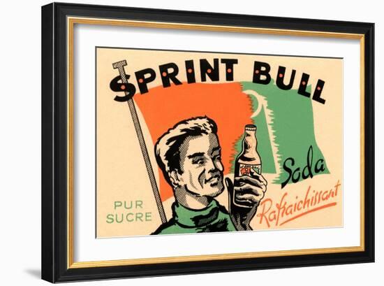 Sprint Bull Soda-null-Framed Art Print