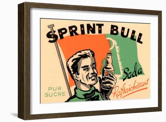 Sprint Bull Soda-null-Framed Premium Giclee Print