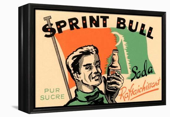 Sprint Bull Soda-null-Framed Stretched Canvas