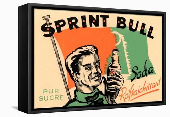 Sprint Bull Soda-null-Framed Stretched Canvas