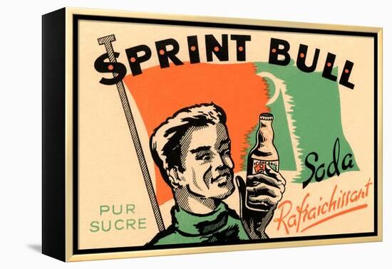 Sprint Bull Soda-null-Framed Stretched Canvas