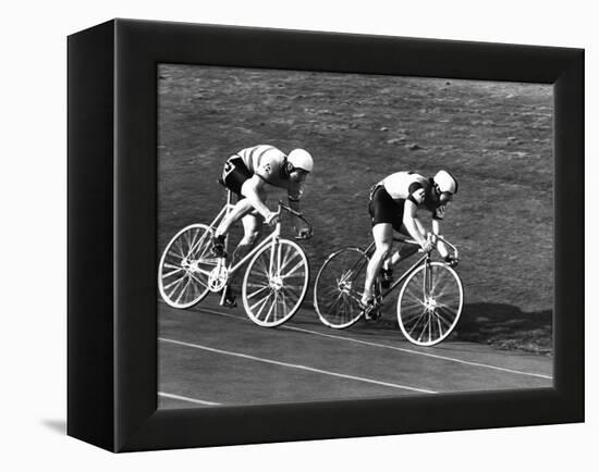 Sprint Cyclists-null-Framed Premier Image Canvas