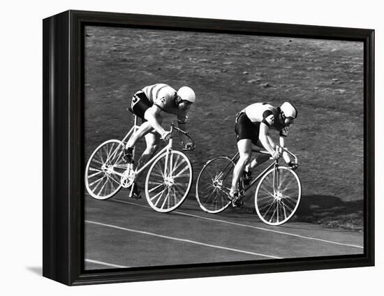 Sprint Cyclists-null-Framed Premier Image Canvas