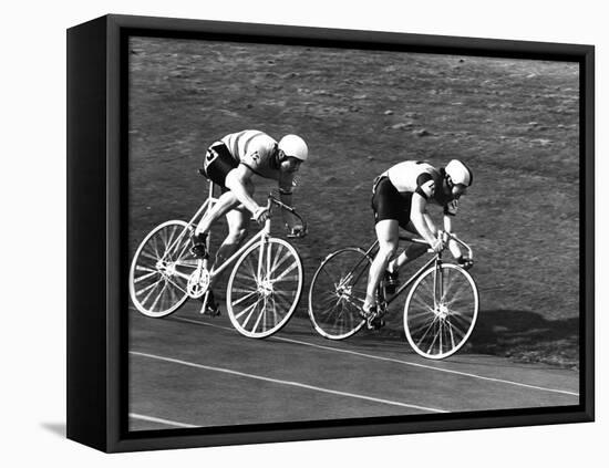 Sprint Cyclists-null-Framed Premier Image Canvas