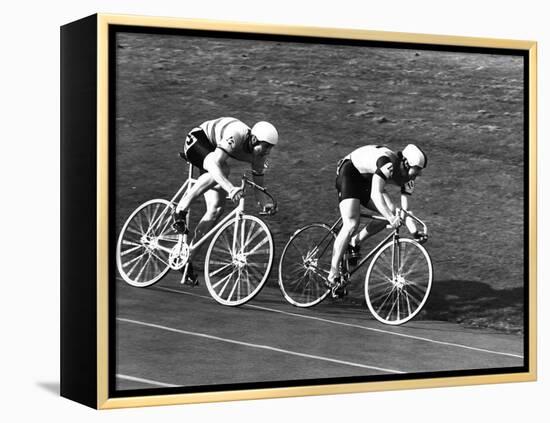 Sprint Cyclists-null-Framed Premier Image Canvas