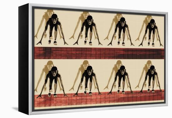 Sprinters-null-Framed Premier Image Canvas