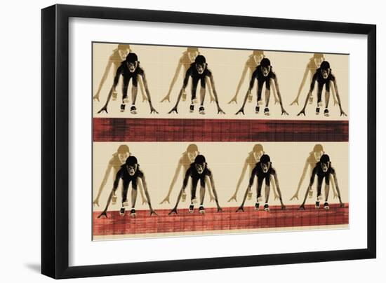 Sprinters-null-Framed Giclee Print