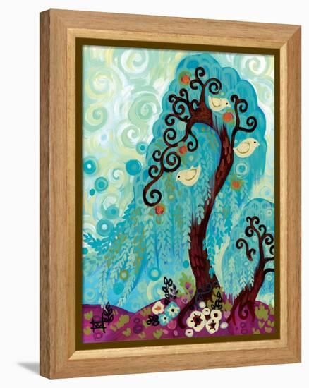 Spritely Blue Willow-Natasha Wescoat-Framed Premier Image Canvas