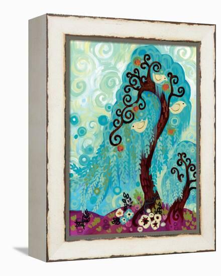 Spritely Blue Willow-Natasha Wescoat-Framed Premier Image Canvas