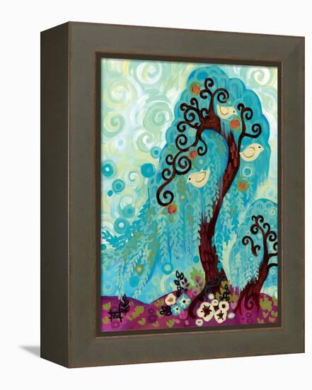 Spritely Blue Willow-Natasha Wescoat-Framed Premier Image Canvas