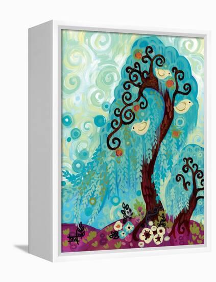 Spritely Blue Willow-Natasha Wescoat-Framed Premier Image Canvas