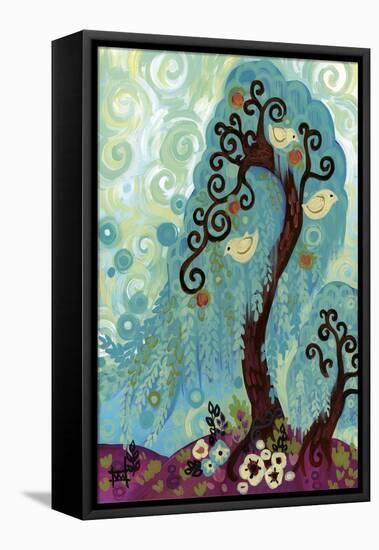 Spritely Blue Willows-Natasha Wescoat-Framed Premier Image Canvas