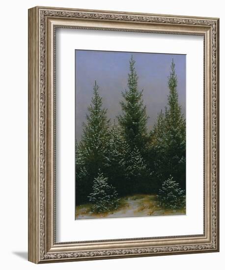 Spruce Forest in Snow (Dresdner Heide I.), ca. 1828-Caspar David Friedrich-Framed Giclee Print