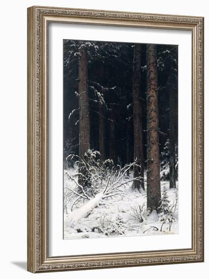 Spruce Forest in Winter, 1884-Ivan Ivanovitch Shishkin-Framed Giclee Print